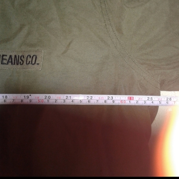 Polo Jeans Co Ralph Lauren Military poncho Style Olive Green Mens fleece lined M - Picture 6 of 9